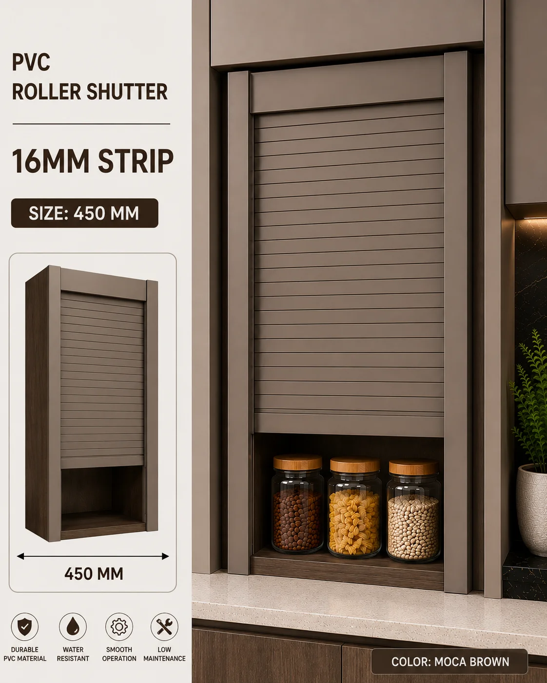 SATORI kitchen rolling shutter system